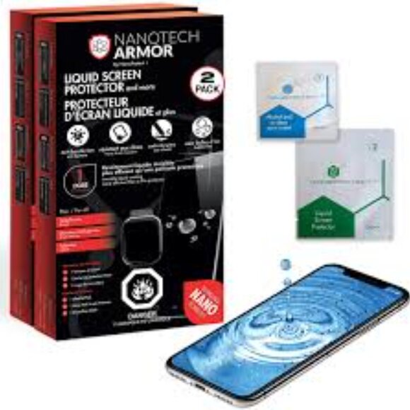 NanoProtect - 2pk Nanotech Armor Liquid Screen Protector - Picture 2 of 3